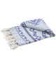 DONE Fouta de plage Hammam Caya  100% coton  90x180 cm  Bleu jeans