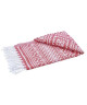 DONE Fouta de plage Hammam Cisha  100% coton  90x180 cm  Rouge