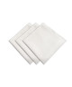 SUCRE D\'OCRE Lot de 3 serviettes de table BELLA 45x45 cm  Blanc