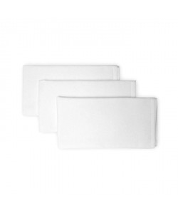 SOLEIL D\'OCRE Lot de 3 serviettes de table Panama  45x45 cm  Blanc