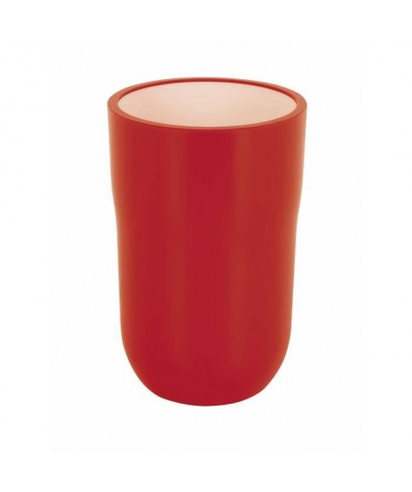 COCCO Gobelet salle de bain  11,5 x 7,5 x 7,5 cm  Rouge