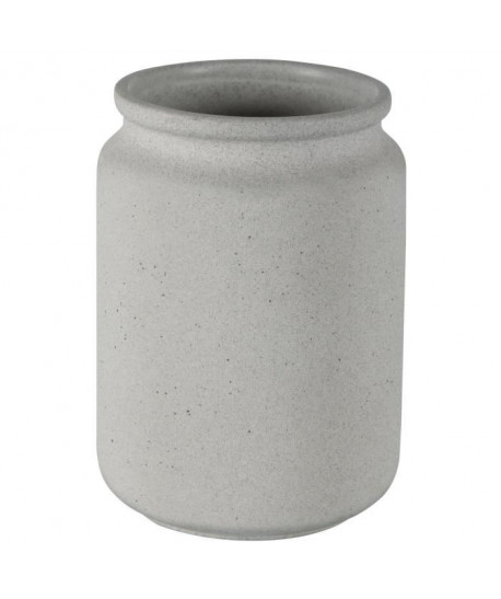 CIMENT Gobelet salle de bain  11 x 8 x 8 cm  Gris