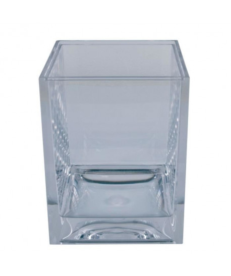 SPIRELLA Gobelet salle de bain Cristal  10 x 7,5 x 7,5cm  Transparent