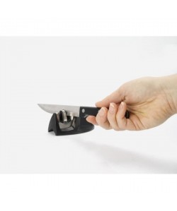 EQUINOX Aiguiseur a couteau 9x5x4 cm noir