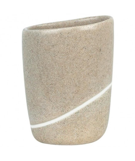 SPIRELLA Gobelet salle de bain Etna  12,5 x 9,5 x 7cm  Beige clair