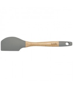 LADELLE Ustensile spatule  Silicone et bois de hetre  Gris  31 x 6 x 2,5 cm