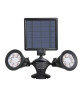 LUMISKY Projecteur double spot solaire extérieur étanche avec détecteur 12 LEDs  600 Lm
