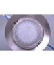Spot encastrable LED diametre 8,2 cm  4W équivalent a 40W argent