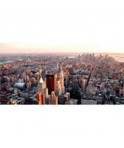 Affiche papier  NY City Manhattan Sunset     50x100 cm