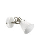 Spot 1 lumiere  L 9,5 x H 20 cm  Blanc