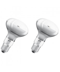 OSRAM Lot de 2 Ampoules Spot LED R80 E27 7 W équivalent a 46 W blanc chaud dimmable