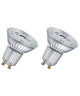 OSRAM Lot de 2 Ampoules spot LED PAR16 GU10 4,6 W équivalent a 50 W blanc chaud dimmable