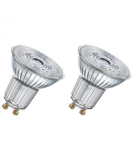 OSRAM Lot de 2 Ampoules spot LED PAR16 GU10 4,6 W équivalent a 50 W blanc chaud dimmable