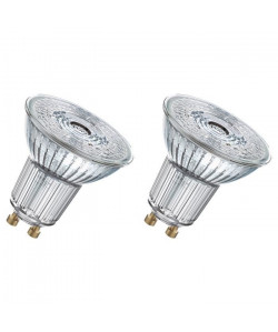 OSRAM Lot de 2 Ampoules spot LED PAR16 GU10 4,6 W équivalent a 50 W blanc froid dimmable