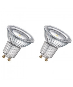 OSRAM Lot de 2 Ampoules spot LED PAR16 GU10 6,9 W équivalent a 80 W blanc chaud
