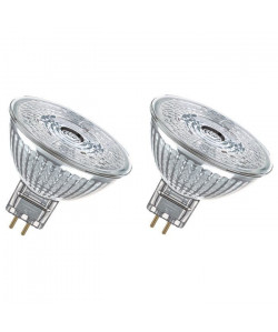 OSRAM Lot de 2 Ampoules spot LED MR16 GU5,3 5 W équivalent a 35 W blanc froid dimmable
