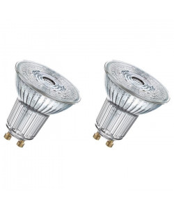 OSRAM Lot de 2 Ampoules spot LED PAR16 GU10 7,2 W équivalent a 80 W blanc chaud dimmable