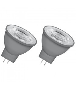 OSRAM Lot de 2 Ampoules spot LED MR11 GU4 3,3 W équivalent a 20 W blanc chaud dimmable