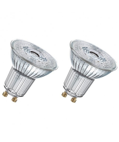 OSRAM Lot de 2 Ampoules spot LED PAR16 GU10 4,3 W équivalent a 50 W blanc froid