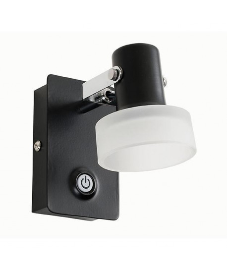 FUSION Spot 1 lumiere LED  L 7 x H 11 cm  Noir