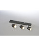 LOFT Spot 3 lumieres LED  L 40 x H 8 cm  Noir