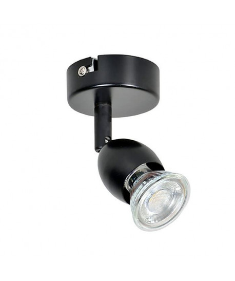 MELY Spot 1 lumiere LED  L 7 x H 11 cm  Noir