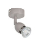 MELY Spot 1 lumiere LED  L 7 x H 11 cm  Gris taupe