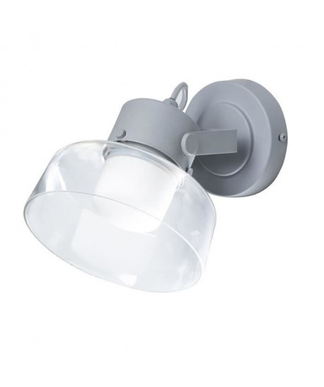 MAKO Spot salle de bain LED  L 16 x H 15 cm  Gris anhracite