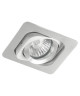 XQLITE Spot encastrable orientable carré GU10 35 W gris