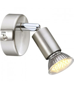 GLOBO Spot chrome nickel mat LED L14 x l7 x h11 cm