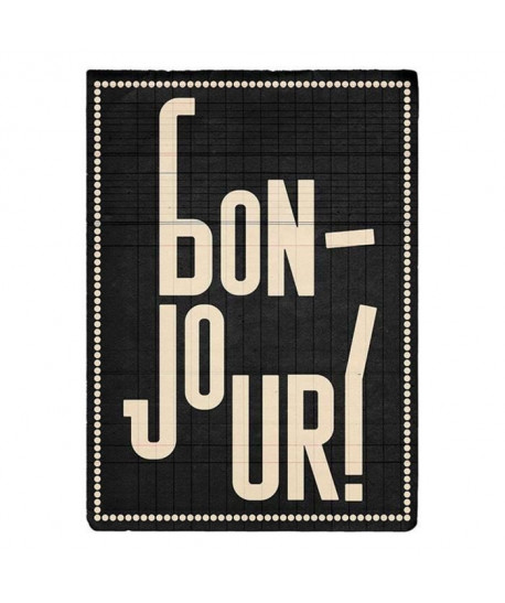 Affiche papier  Edu Barba (Bonjour)     60x80 cm