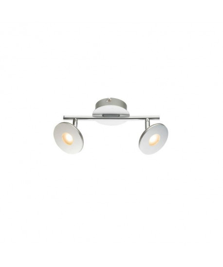 Spot LED en aluminium brossé 14,2x25,4xcm