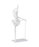 DANSEUSE Statuette déco Polyrésine 16x8x36 cm Blanc