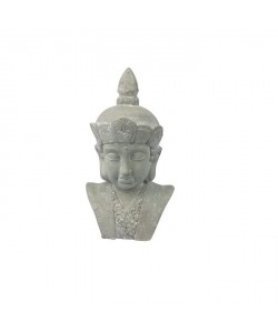 HOMEA Tete de Bouddha déco H30 cm blanc