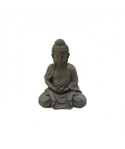 HOMEA Bouddha déco 12,5x9xH16 cm chocolat