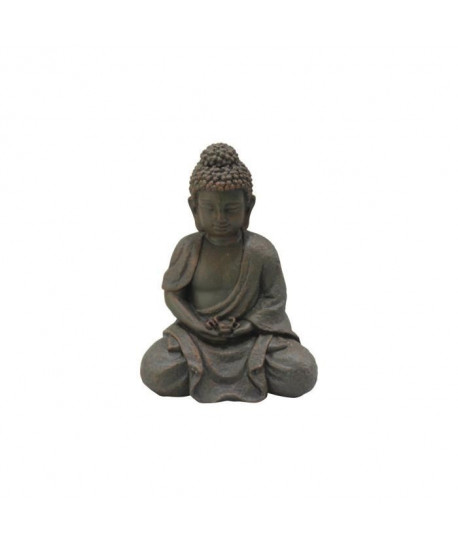 HOMEA Bouddha déco 12,5x9xH16 cm chocolat