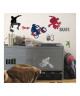 ROOMMATES Lot de 25 stickers SPORT STREET EXTREME repositionnables 4 feuilles de 10,1cm x 44,1cm