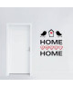 Stickers adhésif mural Home sweet home birds  30x36cm