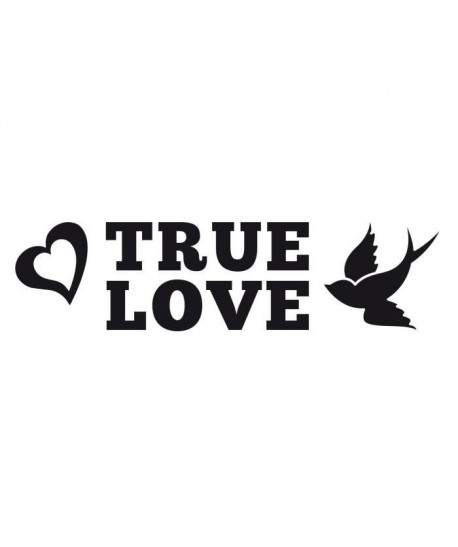 Stickers adhésif mural True Love  60x16cm