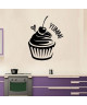 Stickers adhésif mural Cupcake  24x30cm