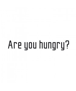 Stickers adhésif mural Are you hungry  120x20cm