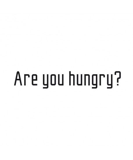 Stickers adhésif mural Are you hungry  120x20cm