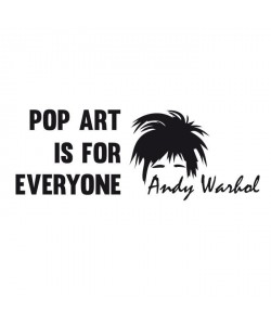 Stickers adhésif mural Andy Warhol  81x30cm