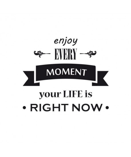 Stickers adhésif mural Enjoy every moment  35x30cm