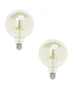 BRILLIANT Lot de 2 ampoules LED filament G95 E27 6 W équivalent a 40 W
