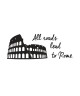 Stickers adhésif mural All roads lead to Rome  143x55cm