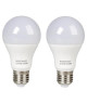 EXPERTLINE Lot de 2 Ampoules LED E27 standard 8 W équivalent a 60 W blanc froid