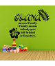 Stickers adhésif mural Stitch Ohana means Family  75x55cm