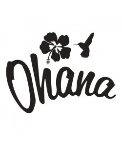 OHANA Stickers adhésif mural  40x30cm