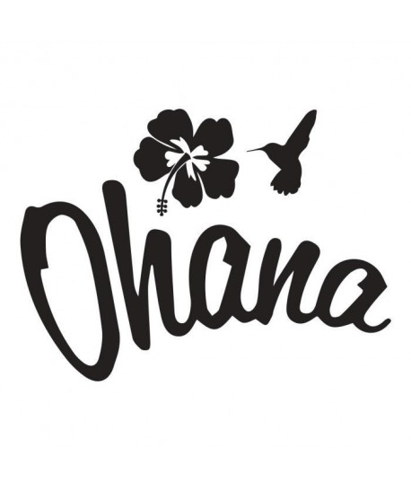 OHANA Stickers adhésif mural  40x30cm